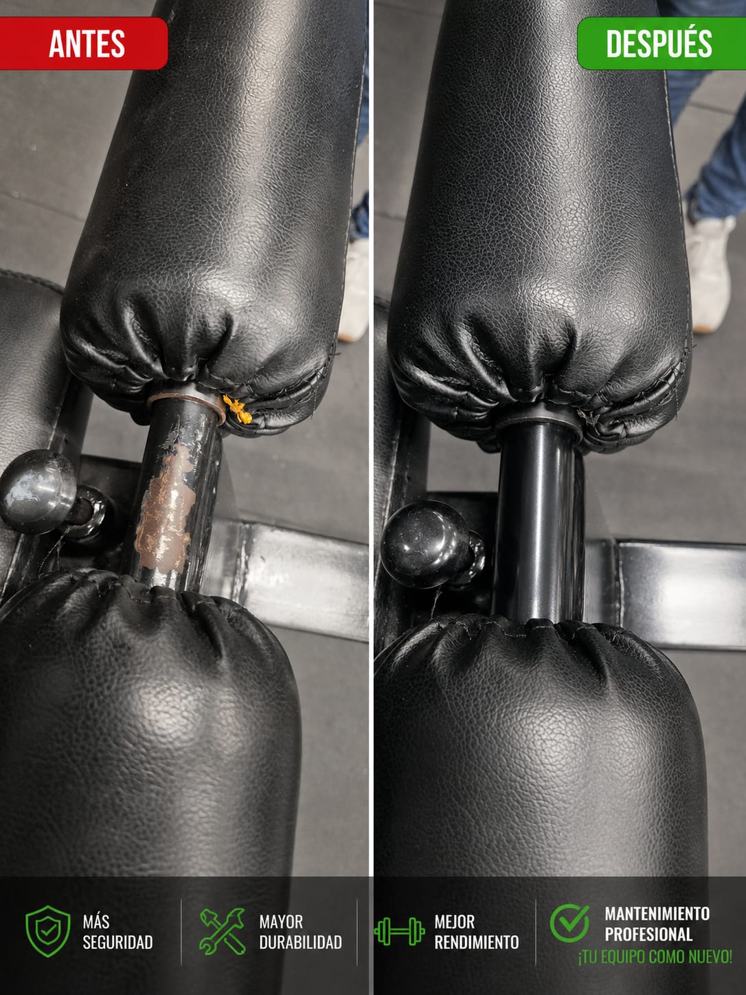 Restauración de soporte estructural - antes